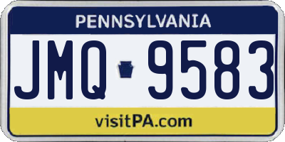 PA license plate JMQ9583
