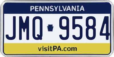 PA license plate JMQ9584