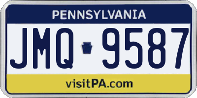 PA license plate JMQ9587