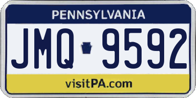 PA license plate JMQ9592