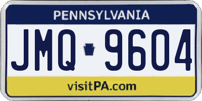 PA license plate JMQ9604