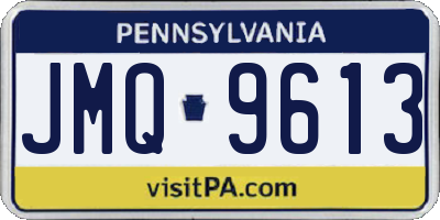PA license plate JMQ9613
