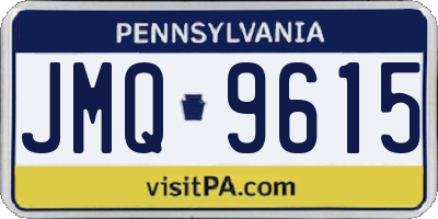 PA license plate JMQ9615