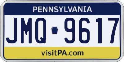 PA license plate JMQ9617