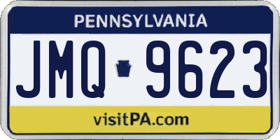 PA license plate JMQ9623