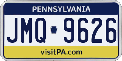 PA license plate JMQ9626