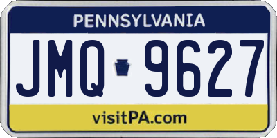 PA license plate JMQ9627