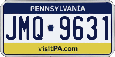 PA license plate JMQ9631