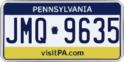 PA license plate JMQ9635