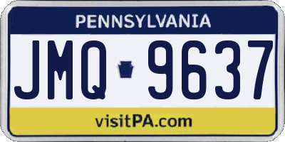 PA license plate JMQ9637