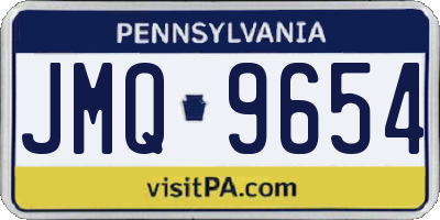 PA license plate JMQ9654