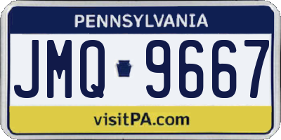 PA license plate JMQ9667