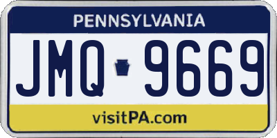 PA license plate JMQ9669
