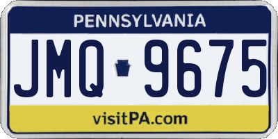 PA license plate JMQ9675