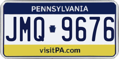 PA license plate JMQ9676