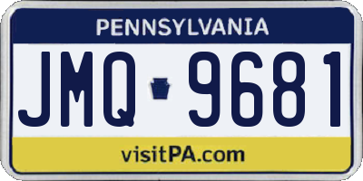 PA license plate JMQ9681