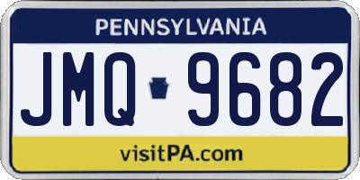PA license plate JMQ9682
