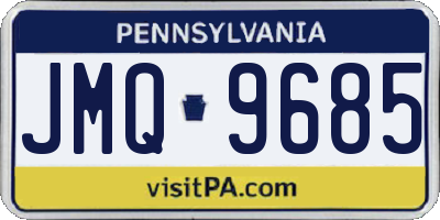 PA license plate JMQ9685
