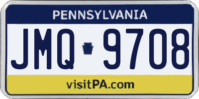 PA license plate JMQ9708