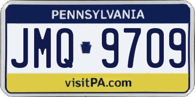 PA license plate JMQ9709