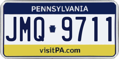 PA license plate JMQ9711