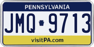 PA license plate JMQ9713