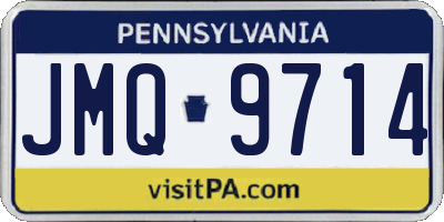 PA license plate JMQ9714