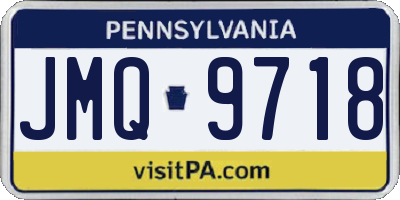 PA license plate JMQ9718