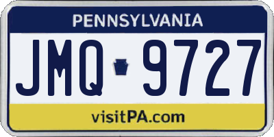 PA license plate JMQ9727