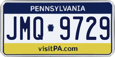 PA license plate JMQ9729