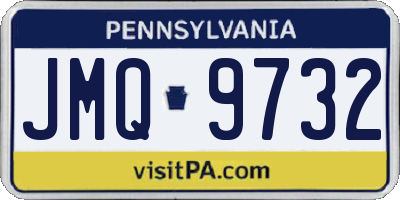 PA license plate JMQ9732