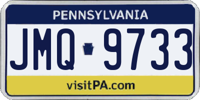 PA license plate JMQ9733
