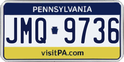 PA license plate JMQ9736