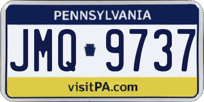 PA license plate JMQ9737