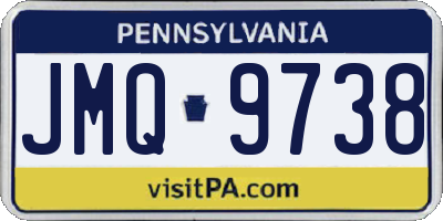 PA license plate JMQ9738