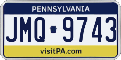 PA license plate JMQ9743