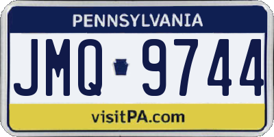 PA license plate JMQ9744