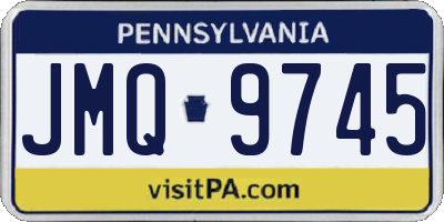 PA license plate JMQ9745