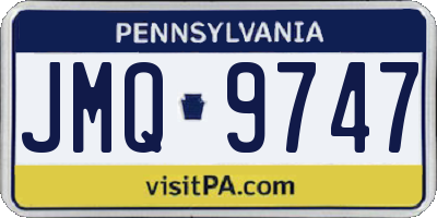 PA license plate JMQ9747