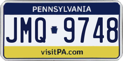 PA license plate JMQ9748