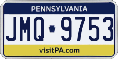 PA license plate JMQ9753