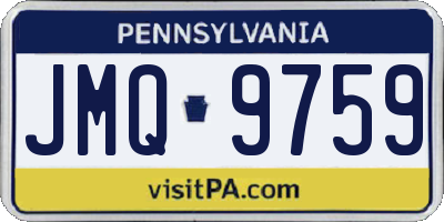 PA license plate JMQ9759