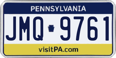 PA license plate JMQ9761
