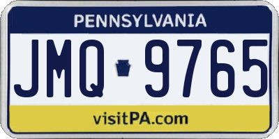 PA license plate JMQ9765