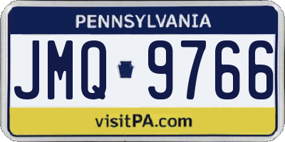 PA license plate JMQ9766