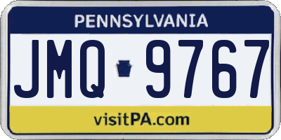 PA license plate JMQ9767
