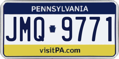 PA license plate JMQ9771
