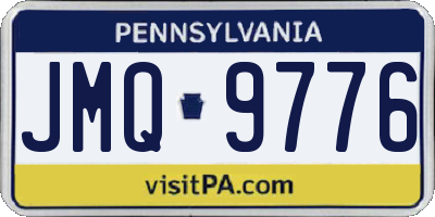 PA license plate JMQ9776