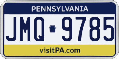 PA license plate JMQ9785