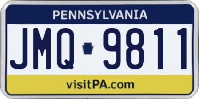 PA license plate JMQ9811